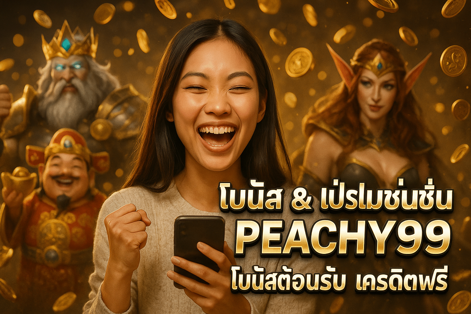 โบนัส & โปรโมชั่น PEACHY99 โบนัสต้อนรับ เครดิตฟรี