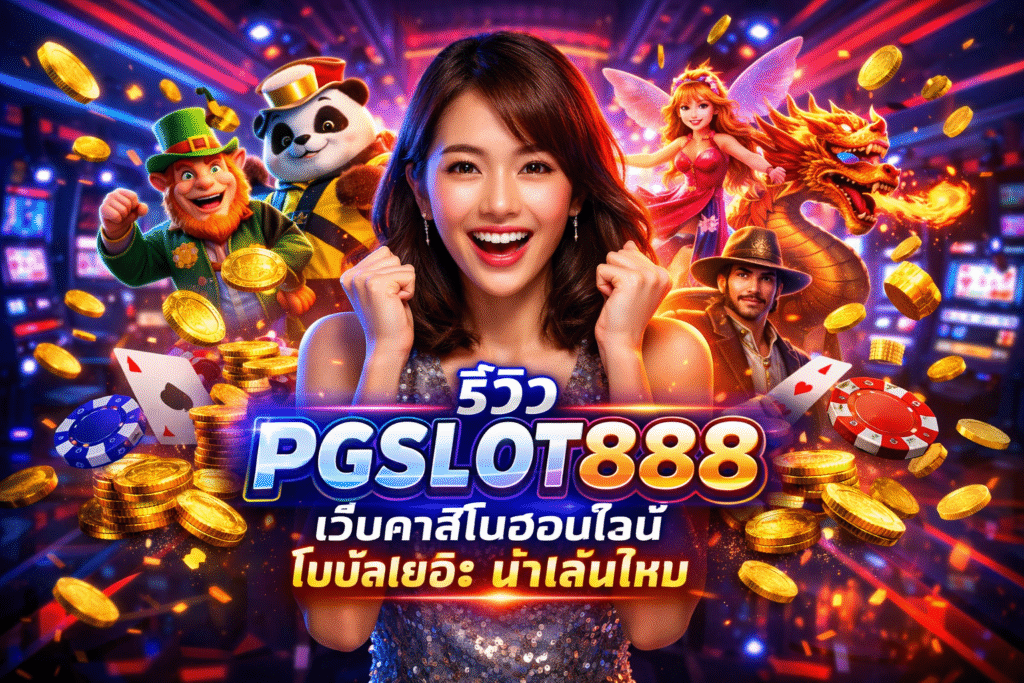 รีวิว PGSLOT888 เว็บคาสิโนออนไลน์ โบนัสเยอะ น่าเล่นไหม