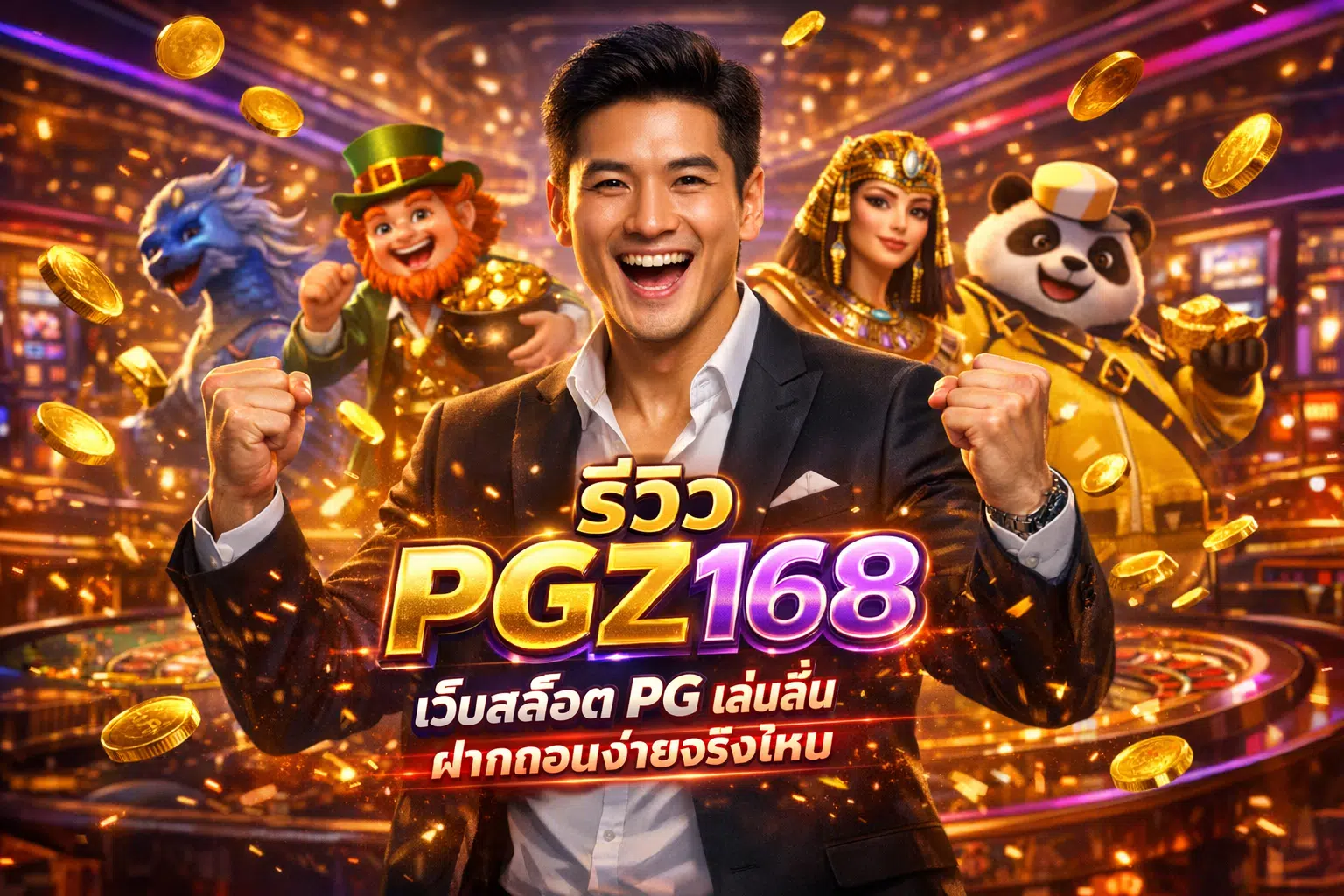 รีวิว PGZ168 เว็บสล็อต PG เล่นลื่น ฝากถอนง่ายจริงไหม