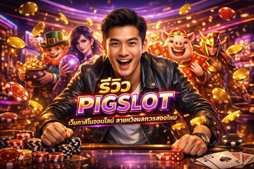 รีวิว PIGSLOT เว็บคาสิโนออนไลน์ สายหวังผลควรลองไหม